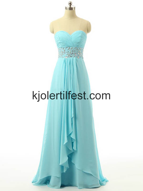 A-Linje Kjreste Bl Chiffon Ballkjoler