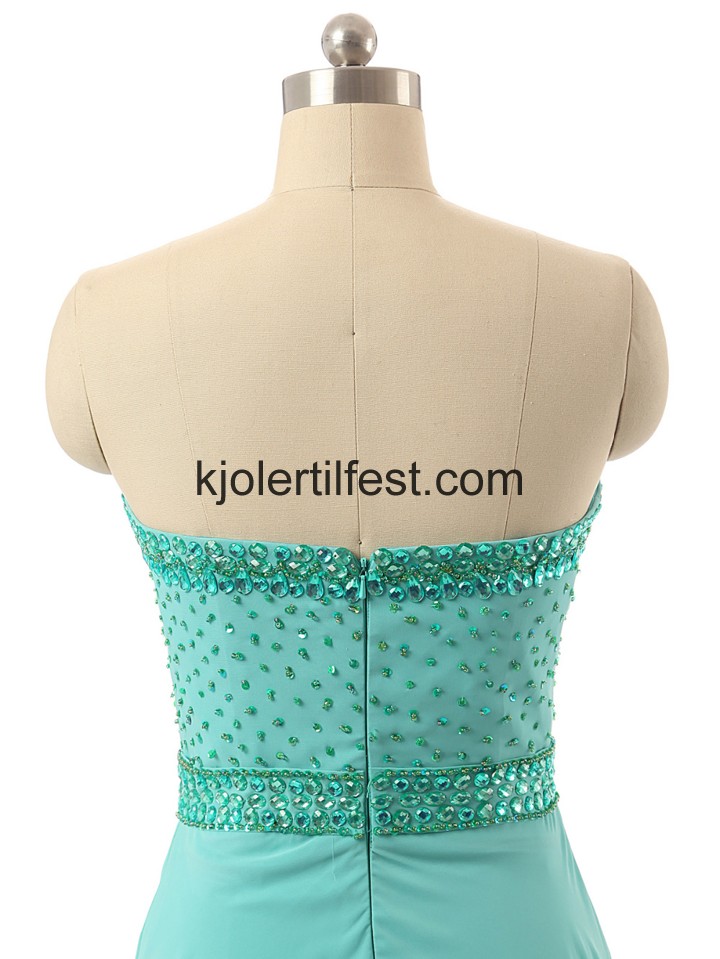 A-Linje Kjreste Bl Lange Chiffon Selskapskjoler