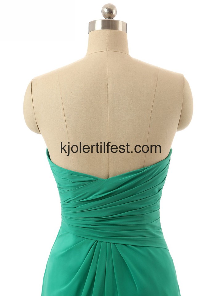 A-Linje Kjreste Grnn Chiffon Ballkjoler