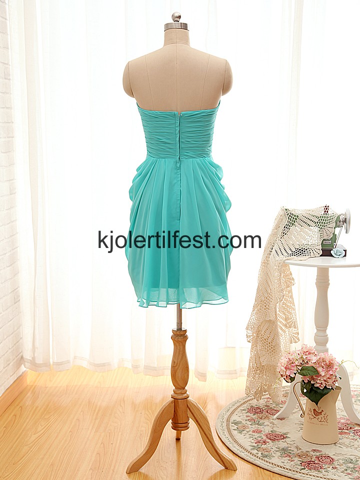 A-Linje Kort Chiffon Brudepikekjoler