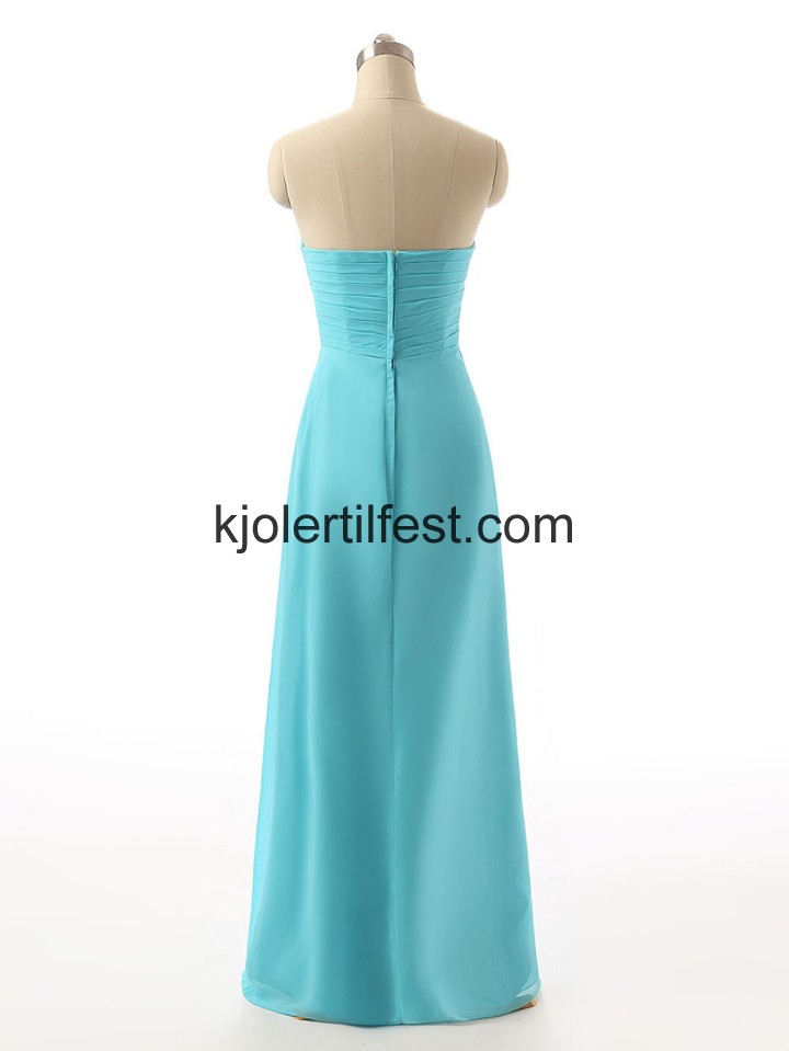 A-Linje Lange Kjreste Bl Chiffon Ballkjoler