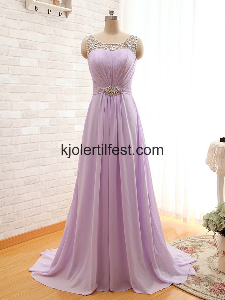 A-Linje Lange Syrin Chiffon Selskapskjoler