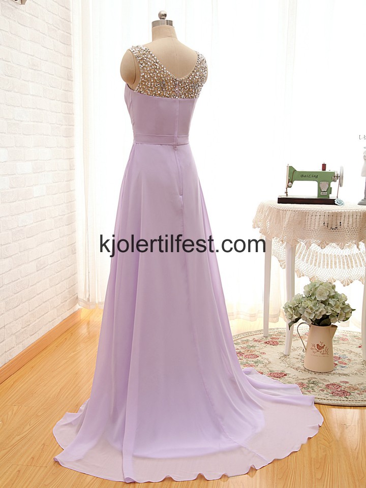 A-Linje Lange Syrin Chiffon Selskapskjoler