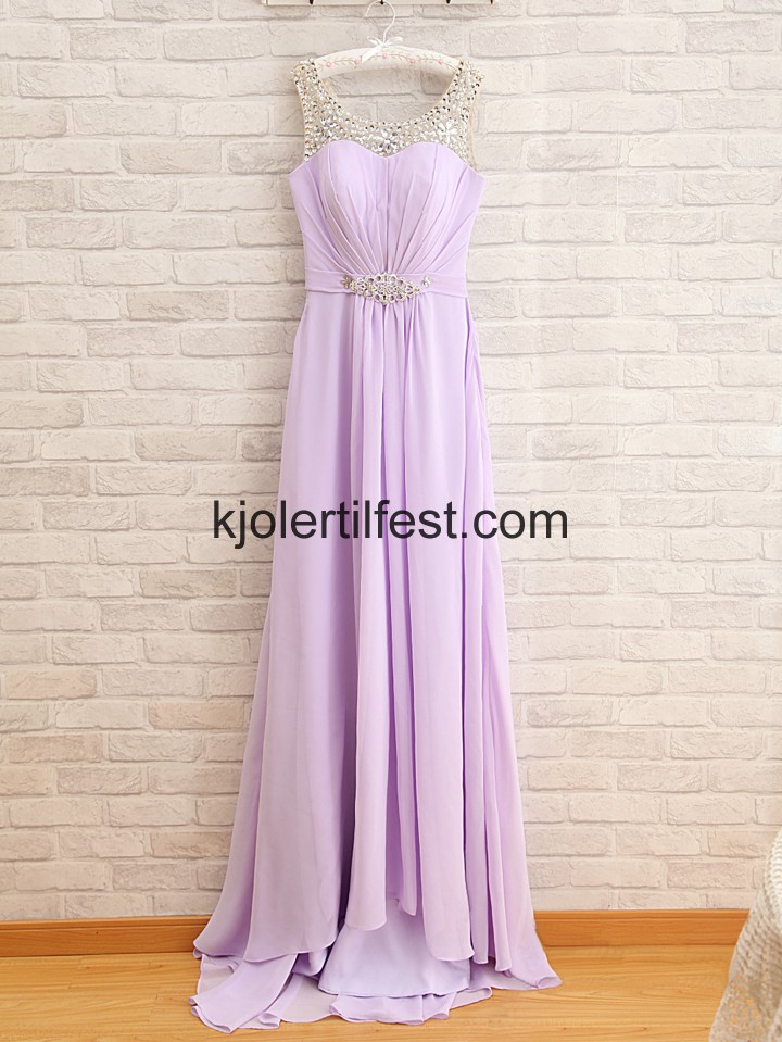 A-Linje Lange Syrin Chiffon Selskapskjoler