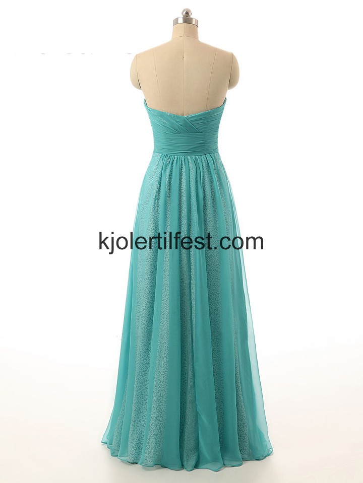 Bl Kjreste Lange Chiffon Ballkjoler
