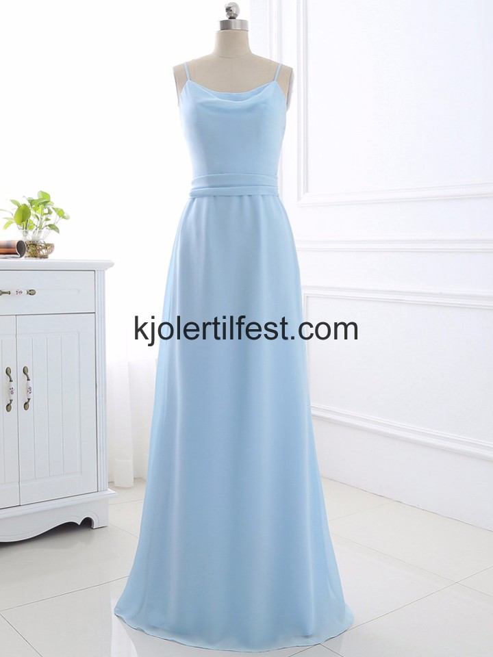 Bl Stropper Lange Chiffon Brudepikekjoler