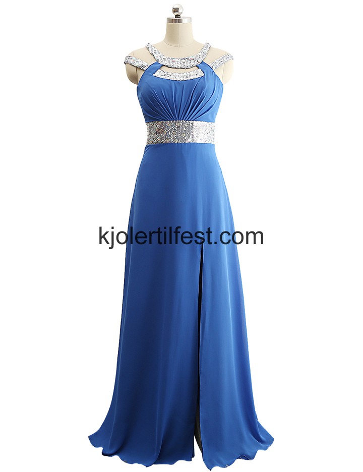 Kongebl Lange Chiffon Selskapskjoler
