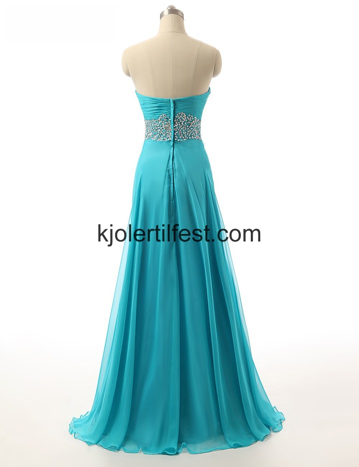 Lange Kjreste Bl Chiffon Ballkjoler