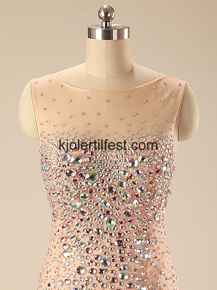 Lange Scoop A-Linje Perler Organza Ballkjoler