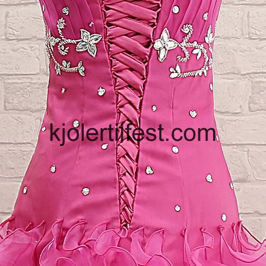 Fuksia Kjreste Skoleball Organza Quinceanera Kjoler