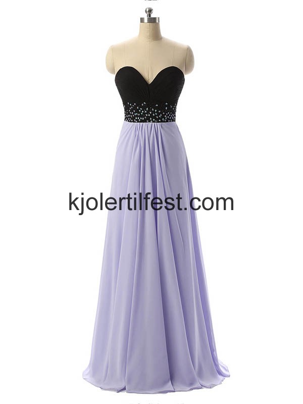 Fuksia Kjreste Lange Chiffon Ballkjoler
