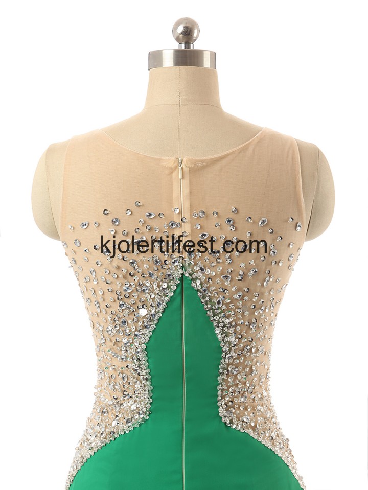 Grnn Scoop Havfrue Chiffon Selskapskjoler