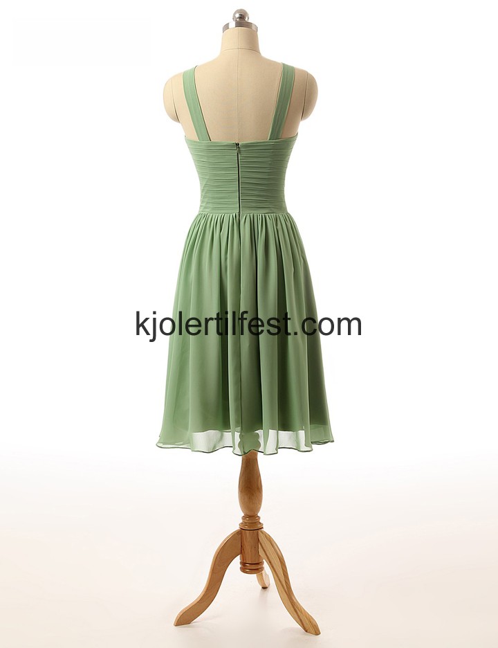 Grnn Stropper Kort Chiffon Brudepikekjoler