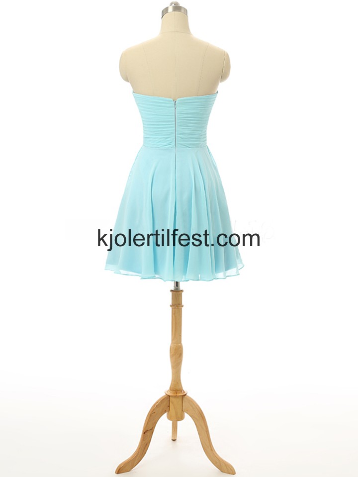 Isbl Kjreste Kort/Mini Chiffon Selskapskjoler