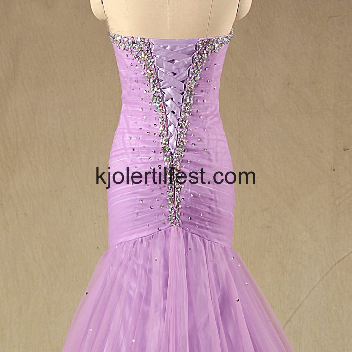 Kjreste Havfrue Syrin Rhinestone Tyll Ballkjoler