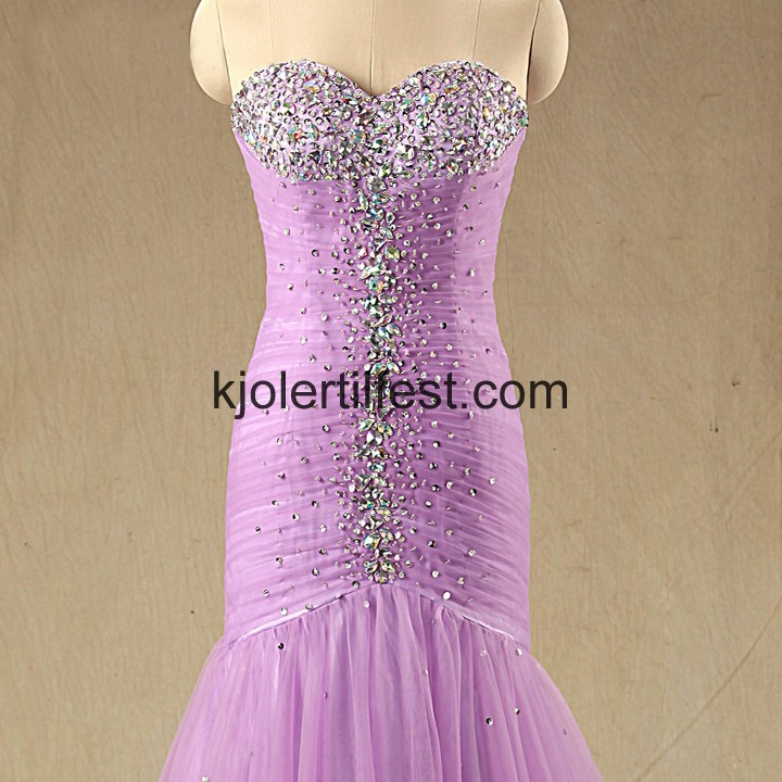 Kjreste Havfrue Syrin Rhinestone Tyll Ballkjoler