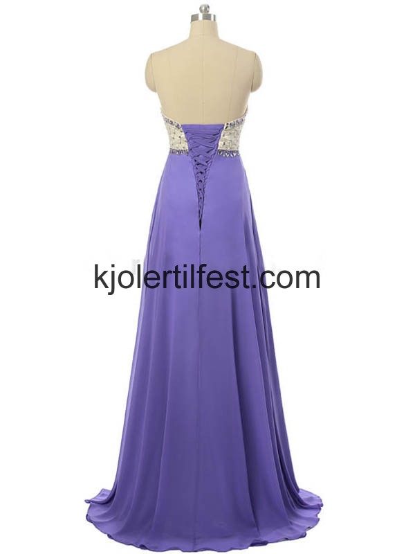 Kjreste Blonder A-Linje Chiffon Ballkjoler