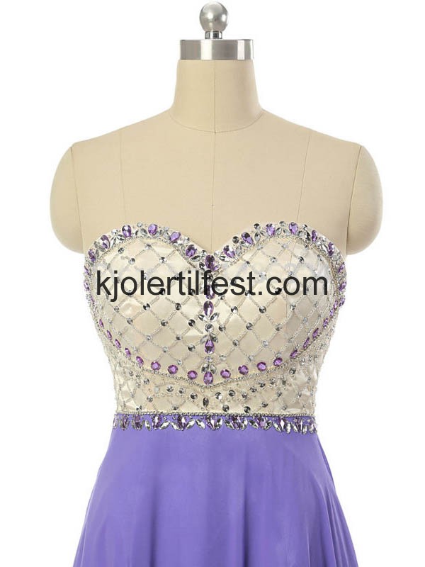 Kjreste Blonder A-Linje Chiffon Ballkjoler