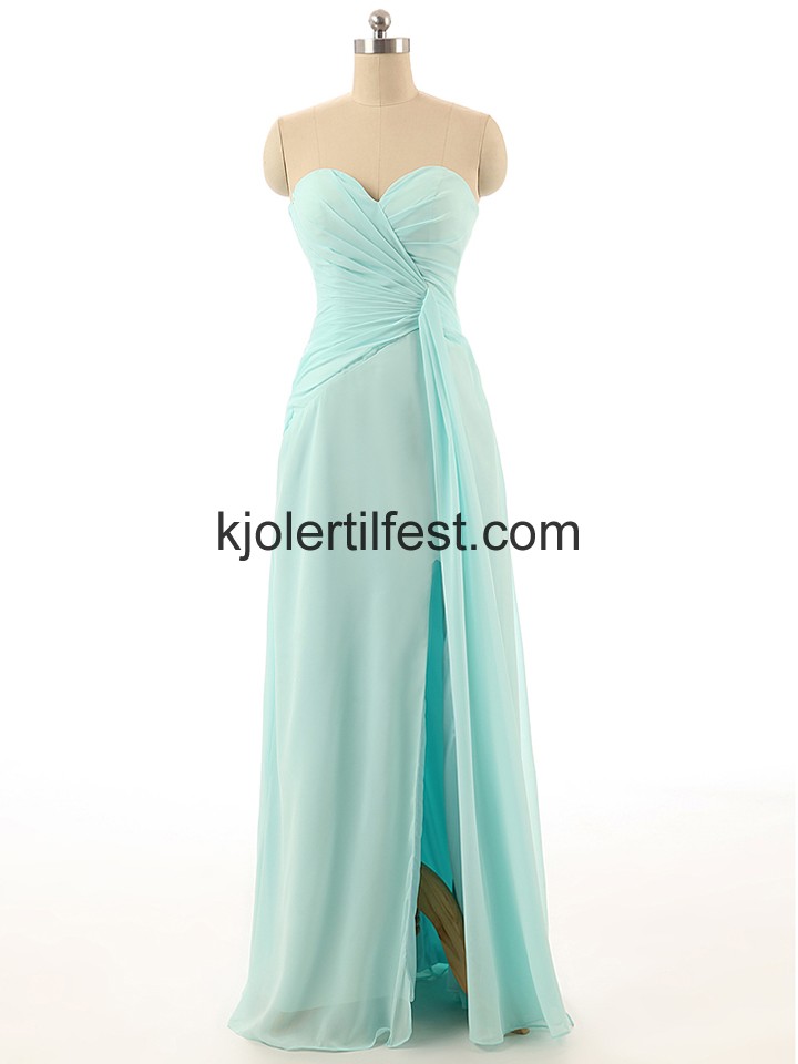 Kjreste Mint A-Linje Chiffon Selskapskjoler