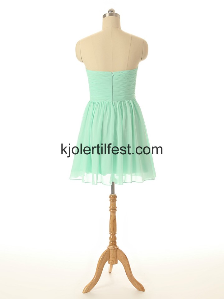Kjreste Mint Mini Kort Chiffon Cocktailkjoler