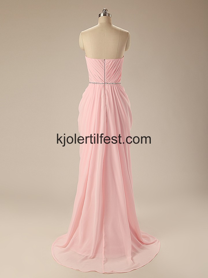 Kjreste Strand Rosa Chiffon Ballkjoler