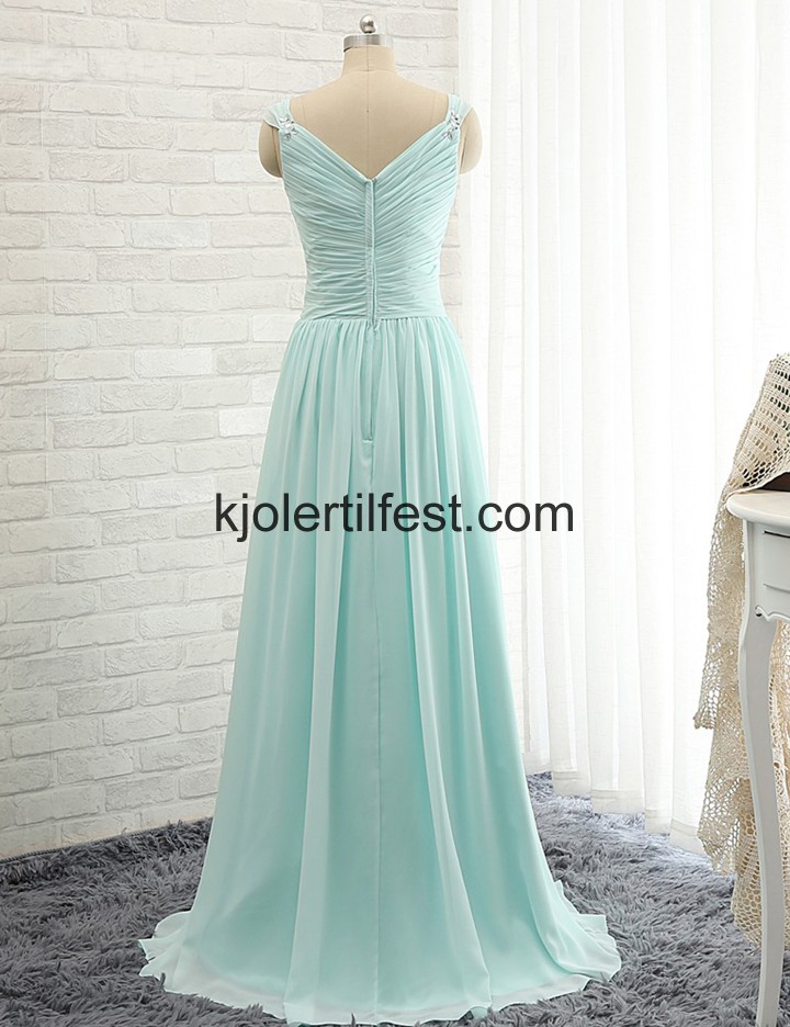 Kjreste Stropper Lange Chiffon Mint Brudepikekjoler