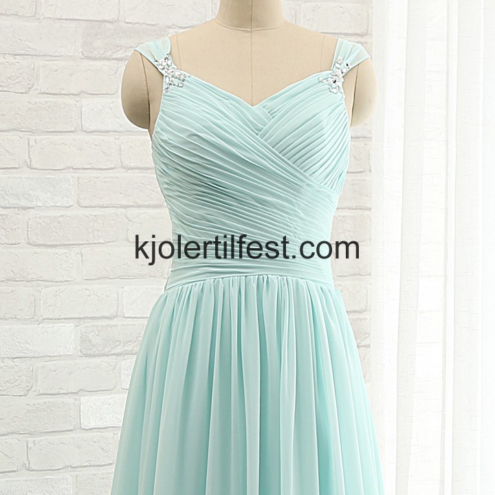 Kjreste Stropper Lange Chiffon Mint Brudepikekjoler
