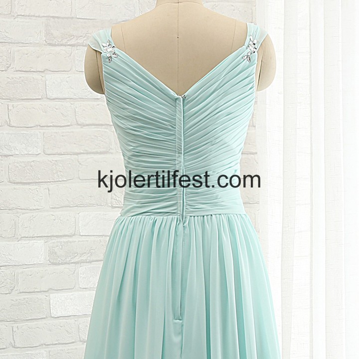 Kjreste Stropper Lange Chiffon Mint Brudepikekjoler