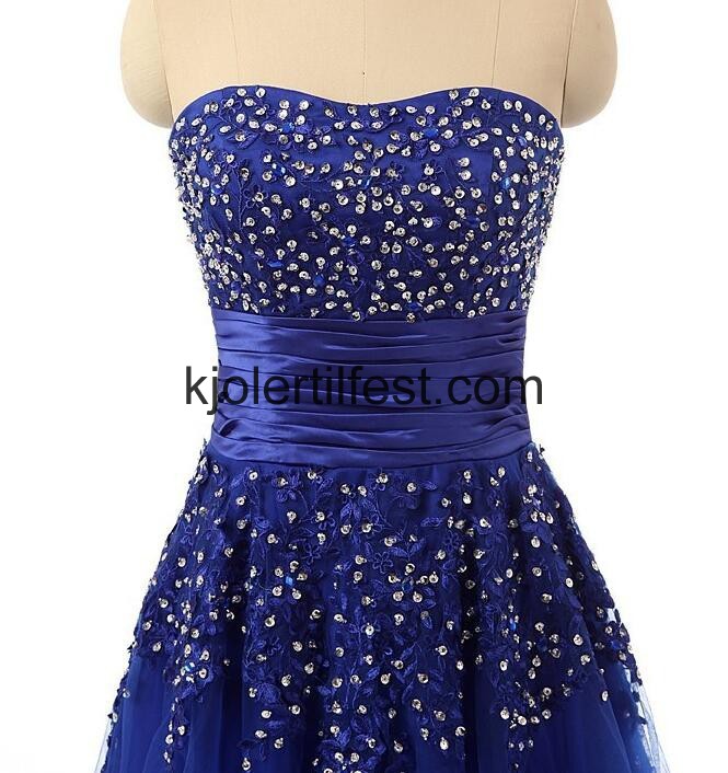 Kongebl A-Linje Stroppels Chiffon Ballkjoler
