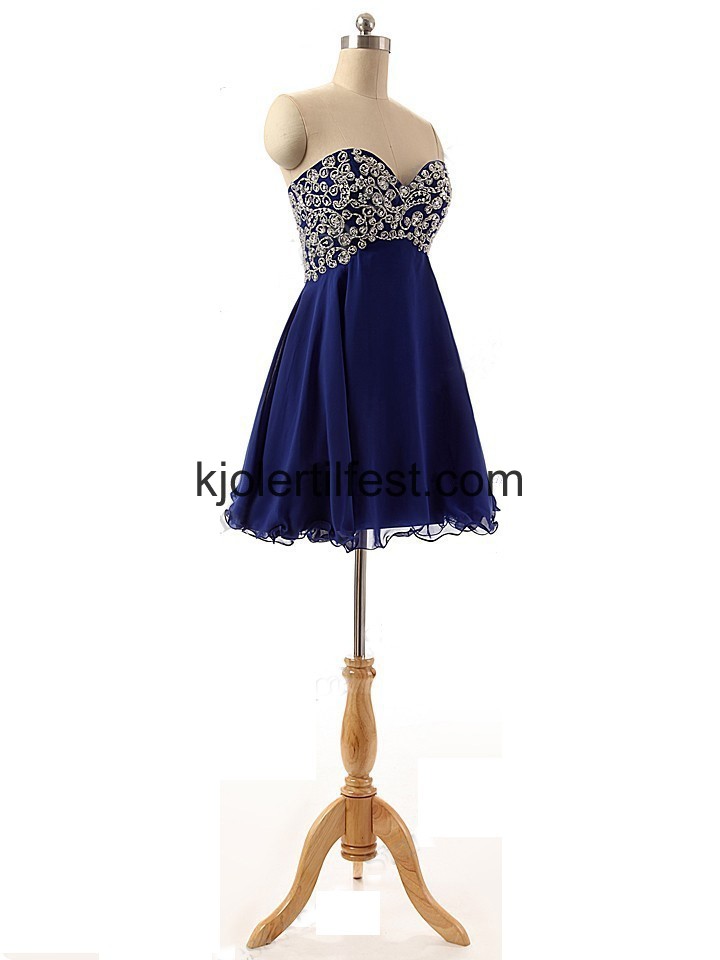Kongebl Kjreste Chiffon Cocktailkjoler