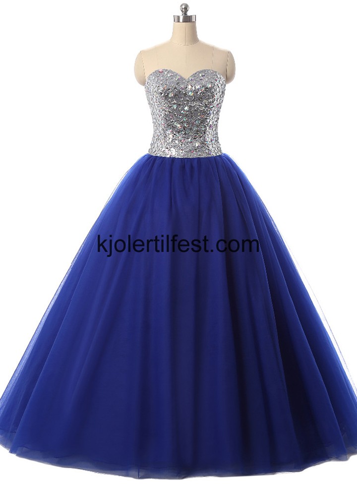 Kongebl Kjreste Tyll Quinceanera Kjoler