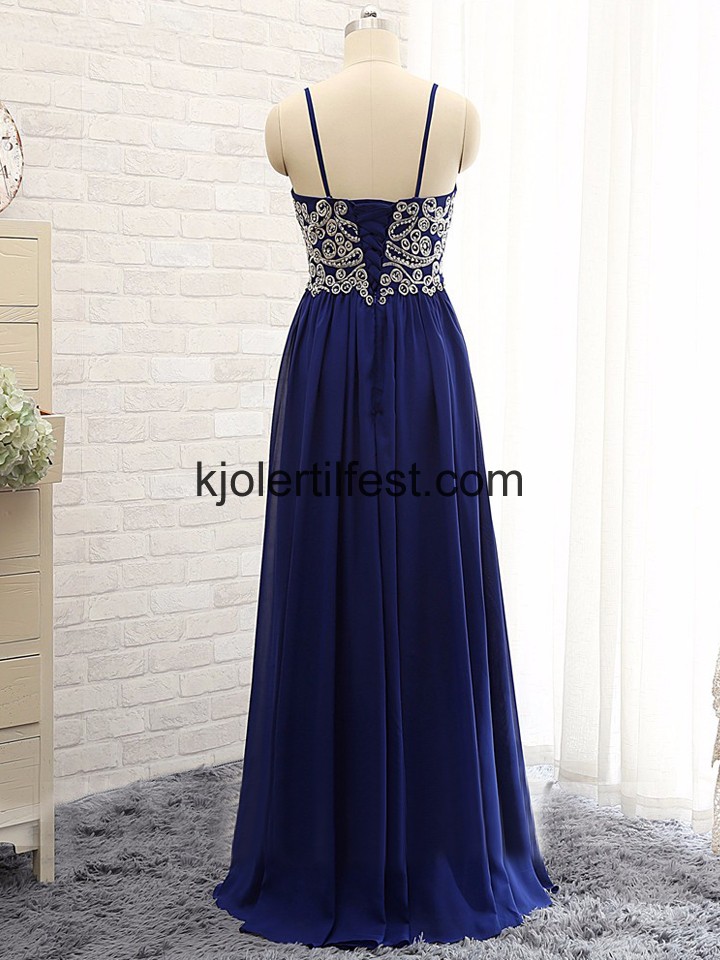 Kongebl Stropper Lange Chiffon Ballkjoler