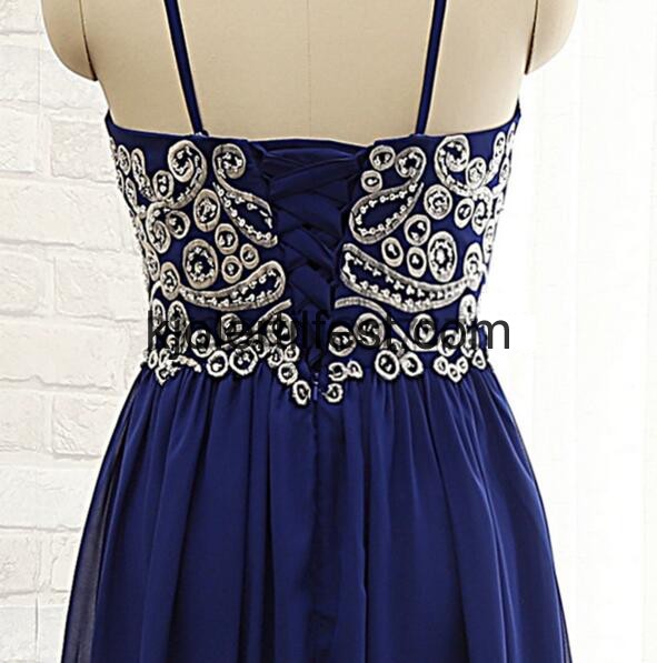 Kongebl Stropper Lange Chiffon Ballkjoler