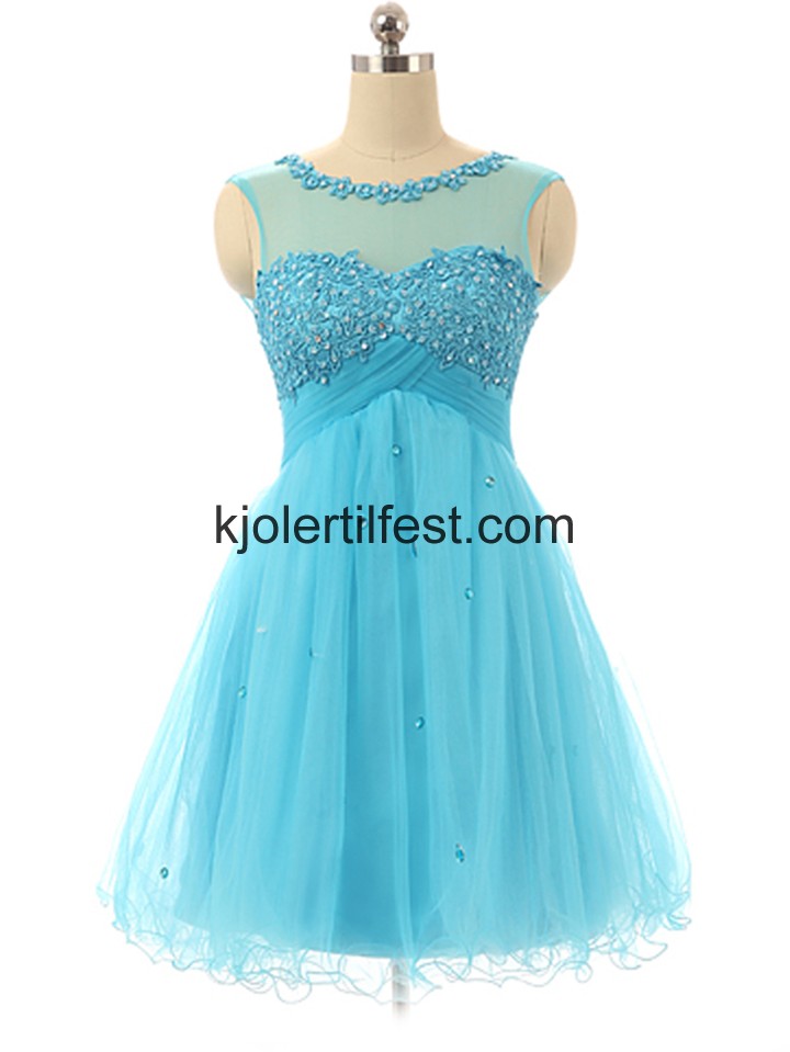 Kort Organza Bl Cocktailkjoler