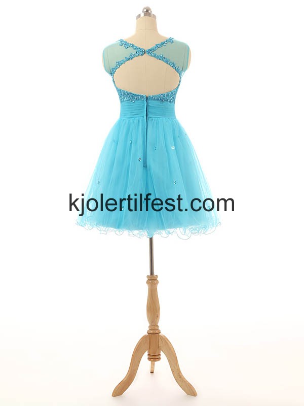 Kort Organza Bl Cocktailkjoler