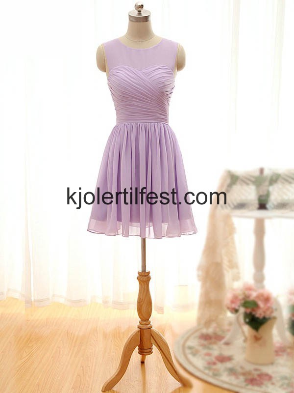 Kort Syrin Chiffon Ballkjoler