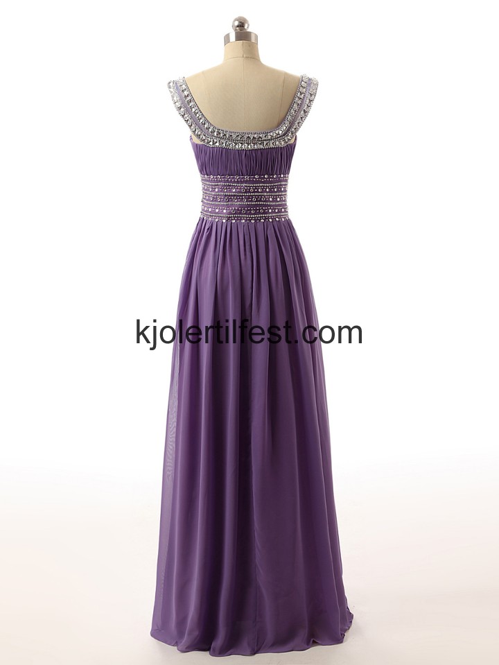 Lilla Scoop Perler Lange Chiffon Ballkjoler
