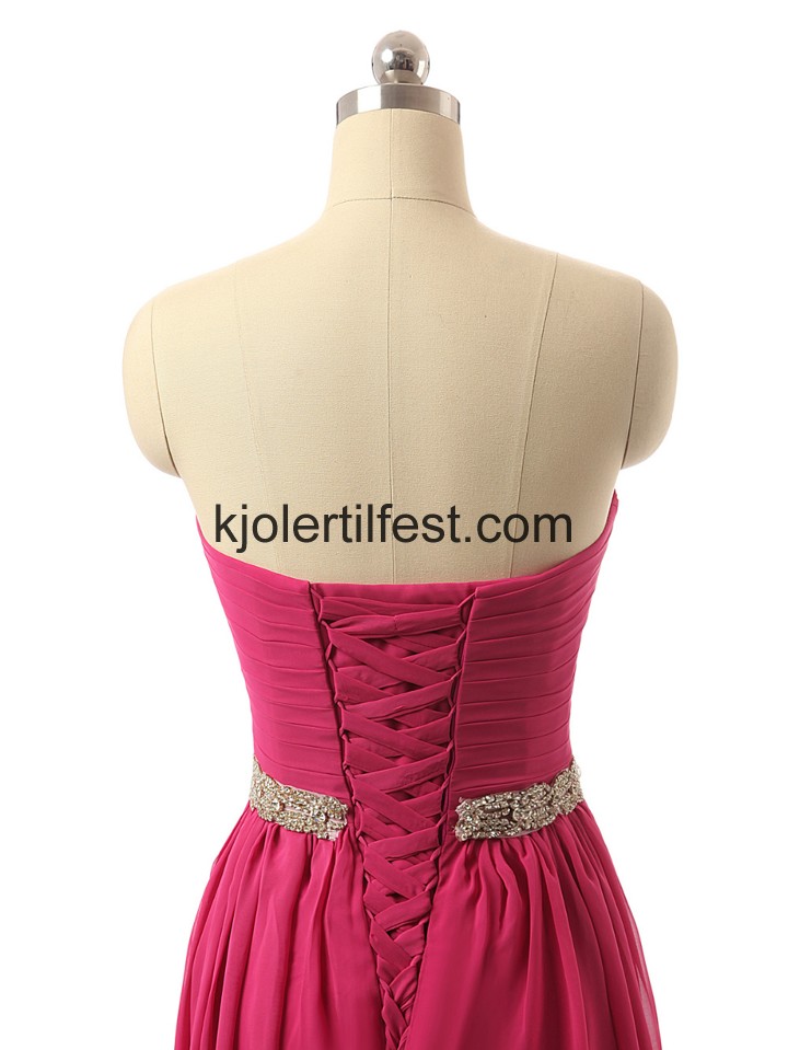 Lange Kjreste Fuksia Chiffon Ballkjoler