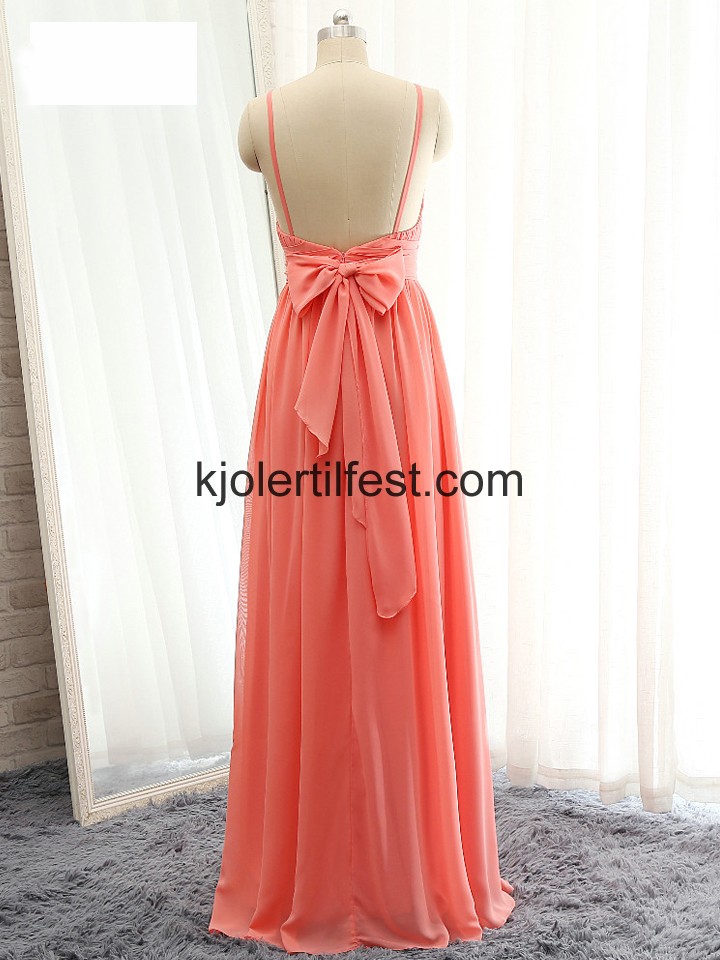 Lange Stropper Kjreste Chiffon Ballkjoler