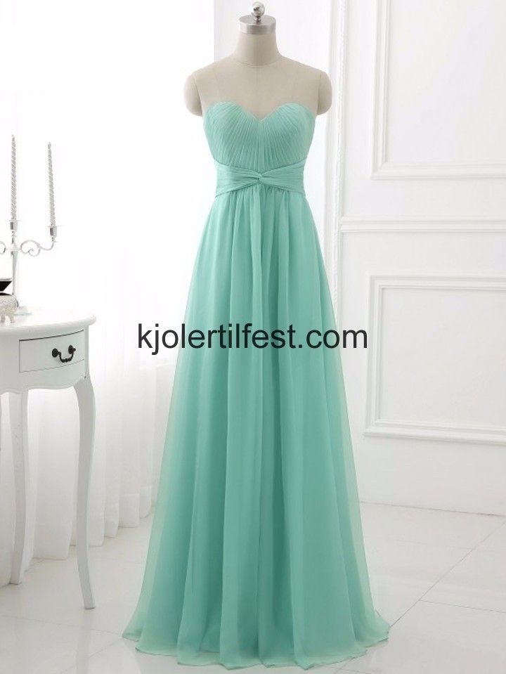 Mint Kjreste A-Linje Chiffon Ballkjoler