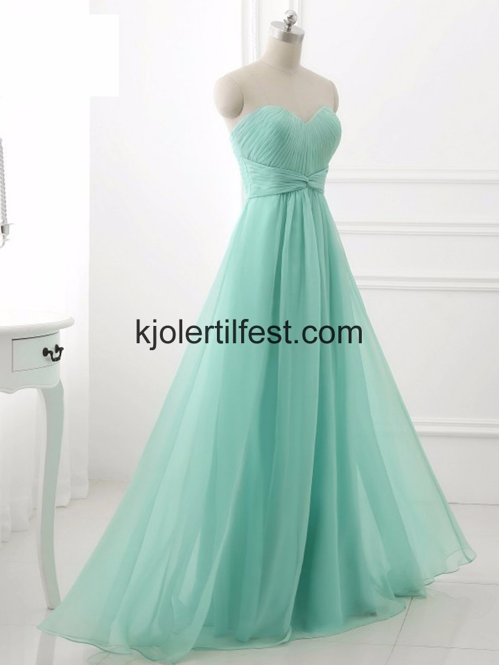 Mint Kjreste A-Linje Chiffon Selskapskjoler