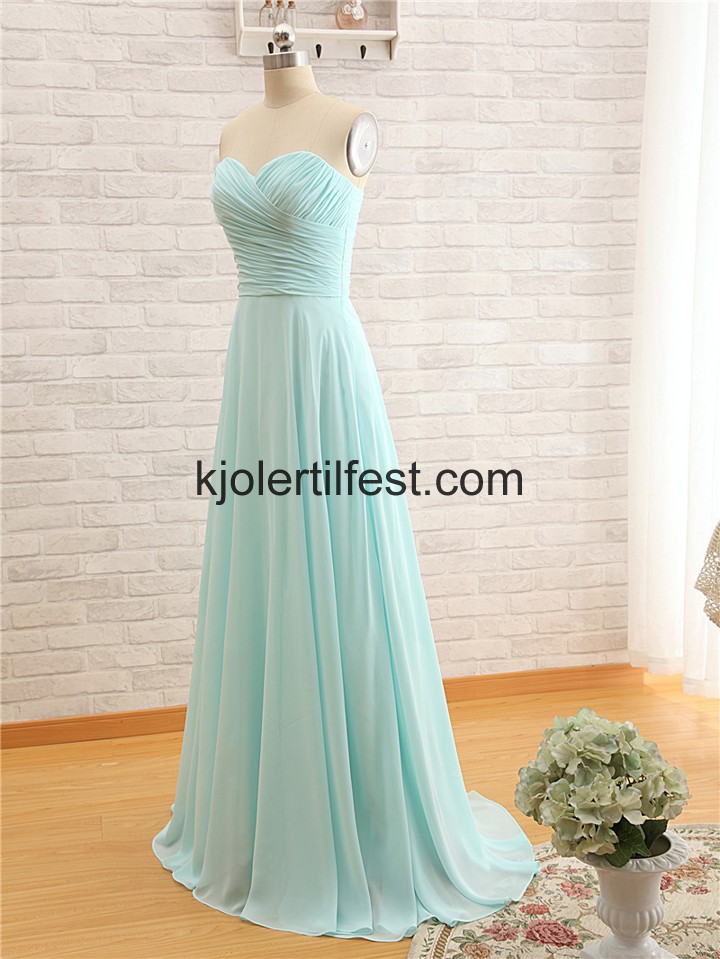 Mint Kjreste Chiffon Brudepikekjoler