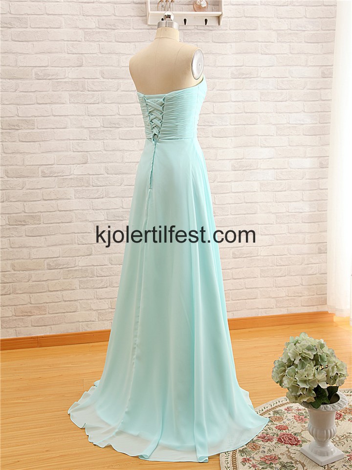 Mint Kjreste Chiffon Brudepikekjoler
