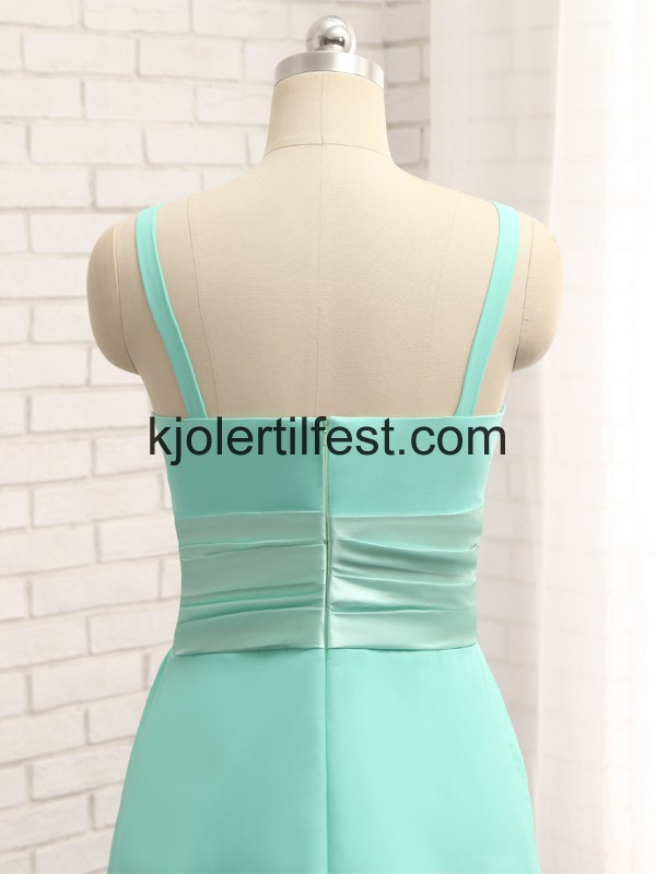 Mint Stropper Chiffon Kne-lengde Selskapskjoler
