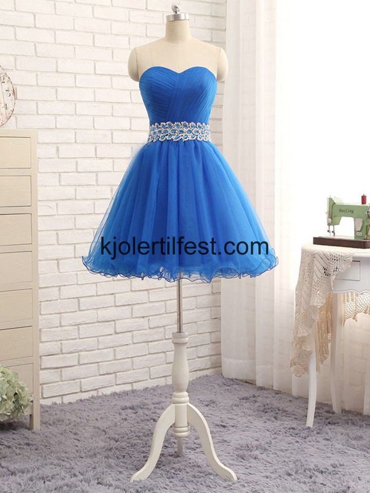 Kongebl Kjreste Kort Chiffon Ballkjoler