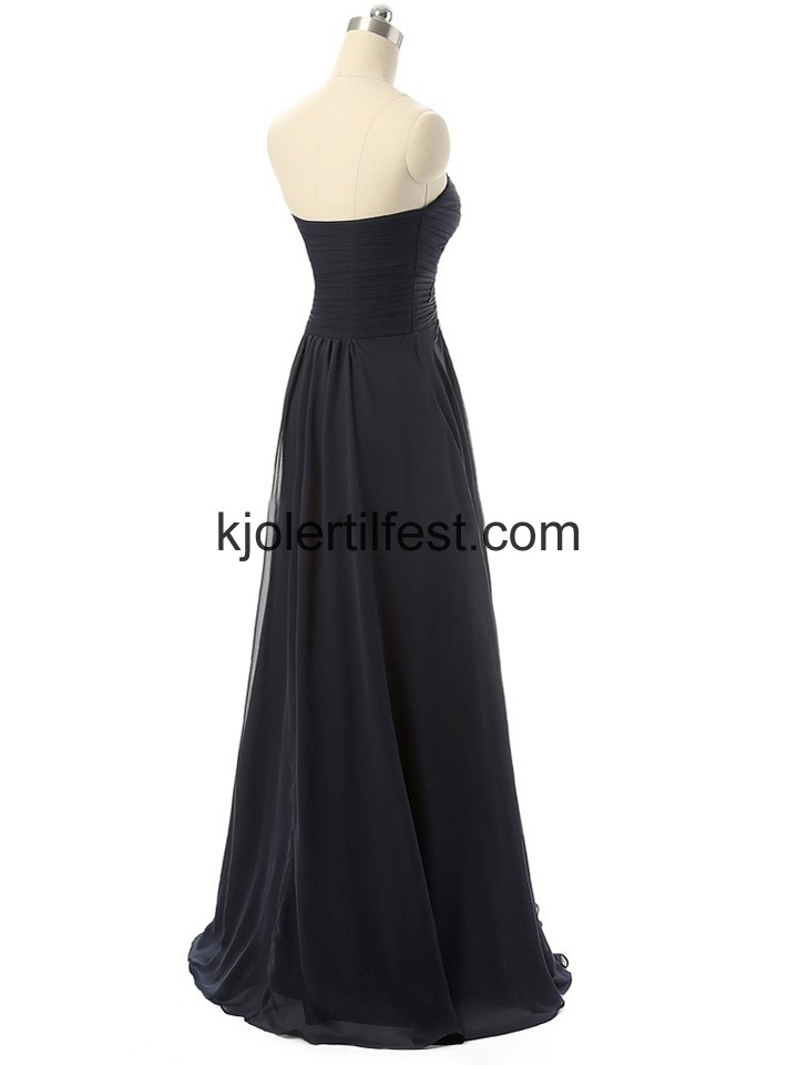 MrkNavy Kjreste A-Linje Chiffon Selskapskjoler