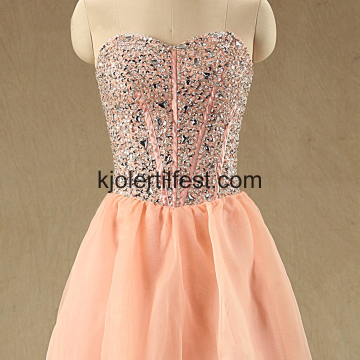 Oransje Kjreste Hy-Lav Chiffon Ballkjoler