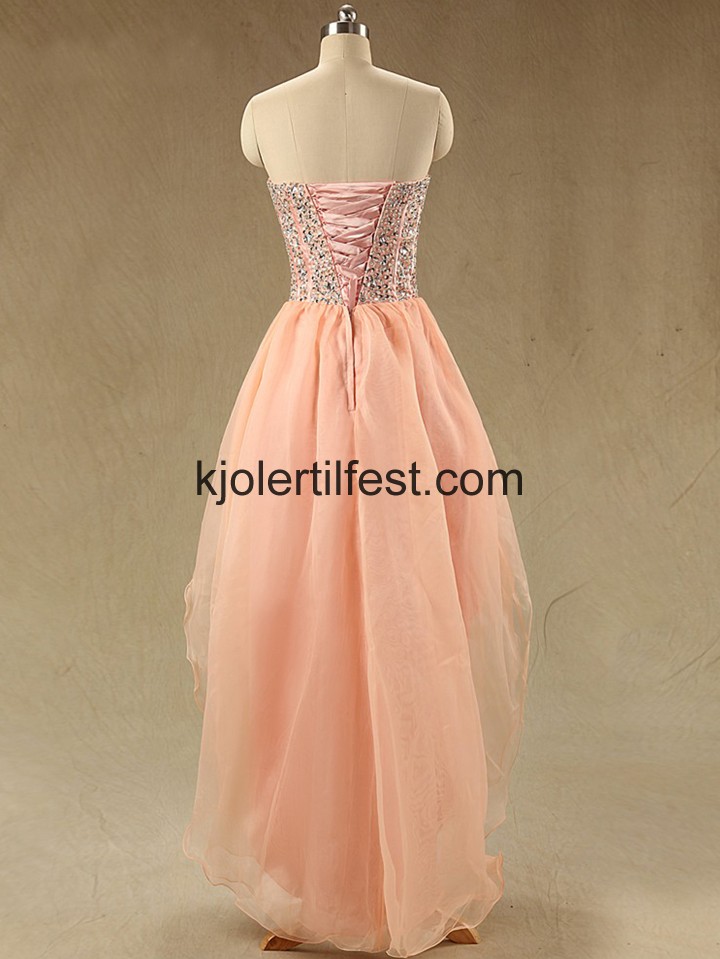 Oransje Kjreste Hy-Lav Chiffon Selskapskjoler