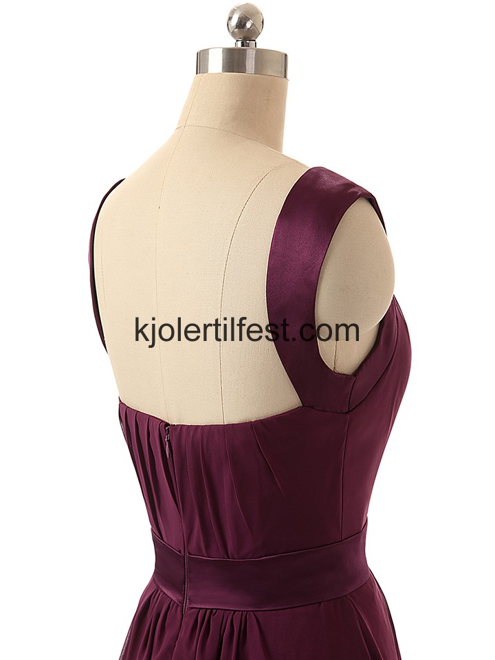 Drue Stropper Lange Chiffon Brudepikekjoler