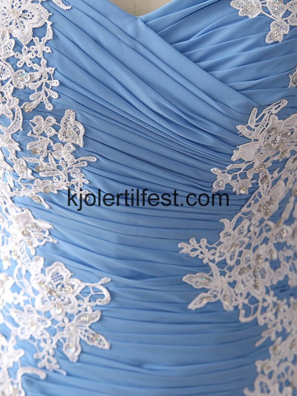 Kjreste Havfrue Lange Chiffon Selskapskjoler